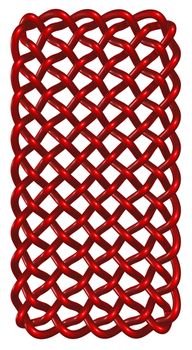 celtic knots on white background - 3d illustration