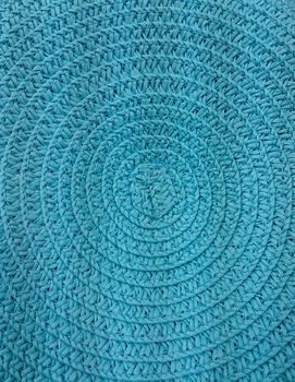 Turquoise hat knitted texture