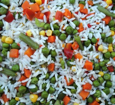 Vegetable mix with rice