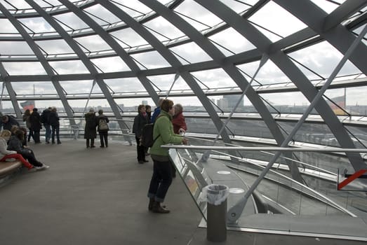 The Cupola on top of the Reichstag building in Berlin