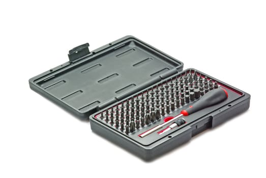 Tools set in a black box