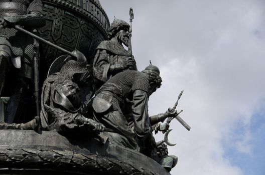 Novgorod memorial to the Viking Ryurik and the ensuing 1,000 years of Russian history