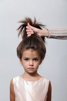 Closeup portrait of pretty little girl