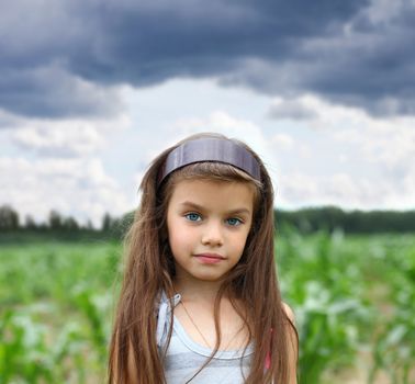 Portrait of beautiful little girl