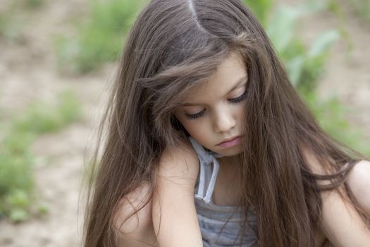 Portrait of beautiful little girl