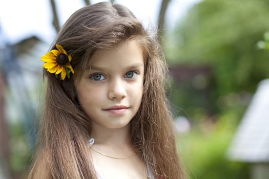 Portrait of beautiful little girl