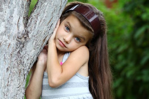 Portrait of beautiful little girl