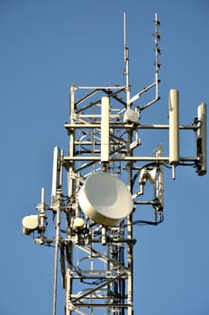 Communications Tower in close up