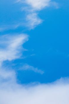 Blue sky and white clouds for background