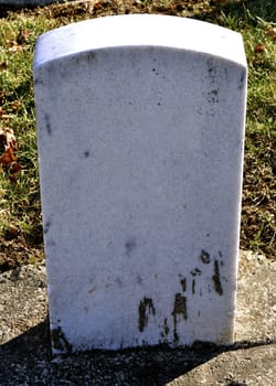 Cemetery Headstone made of marble