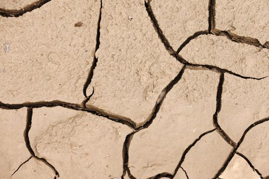 Cracked dry earth or mud environmental background texture pattern conceptual of drought and natural disaster