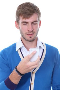 young man on his mobile phone