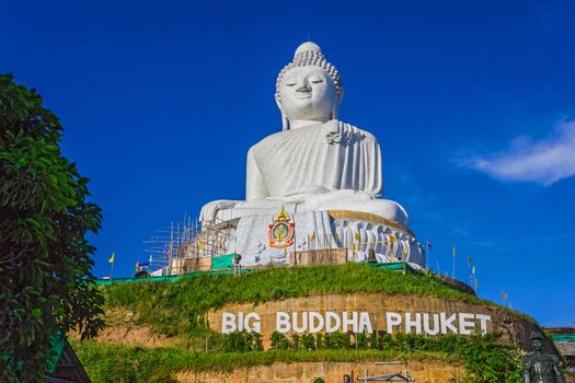 Big Buddha monument on the island of Phuket in Thailand