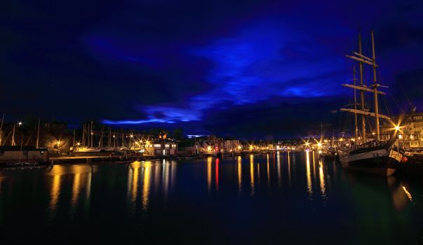 Dorset weymouth harbour at sunset, England, UK