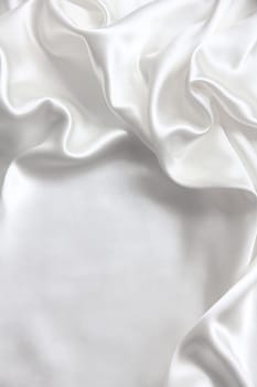 Smooth elegant white silk can use as wedding background 
