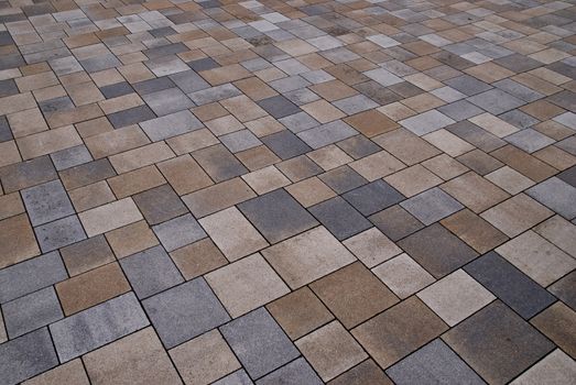 Detail of brown Walkway Slabs