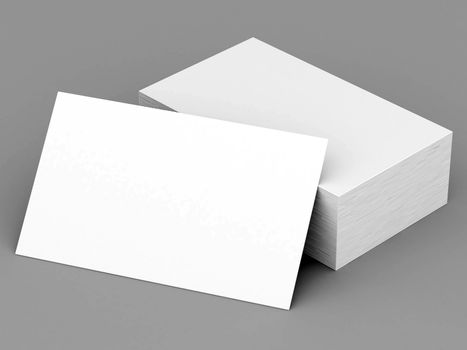 Business cards blank mockup - template - gray background