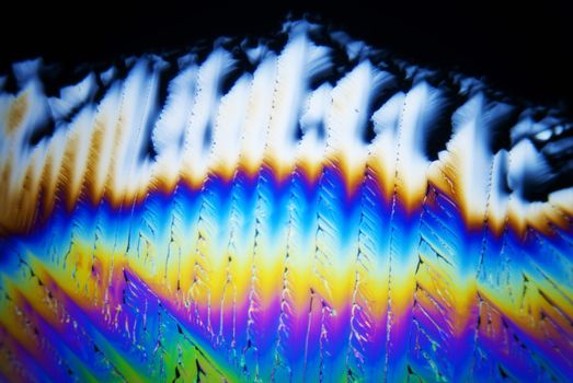 Micro Crystals in polarized Light
