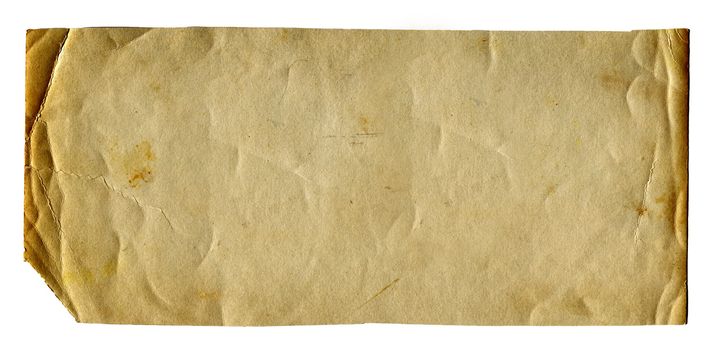 Old and Vintage Paper Isolated On The White Background