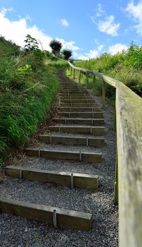 Steep stairs to the sky