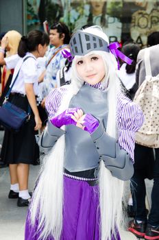 BANGKOK - SEPTEMBER 1 : Unidentified Japanese anime cosplay pose in Japan Festa in Bangkok 2013 on September 1, 2013 at Central Word, Bangkok, Thailand.