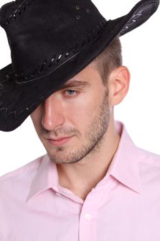 close up of a cowboy