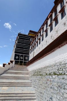 Landmark of the famous Potala Palace in Lhasa,Tibet