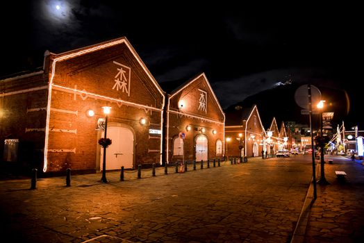 Red brick warehouse in Hakodate Japan1