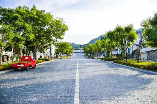 Slope road in Hakodate Japan2