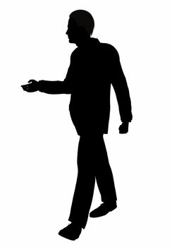 Silhouette of a Business Man