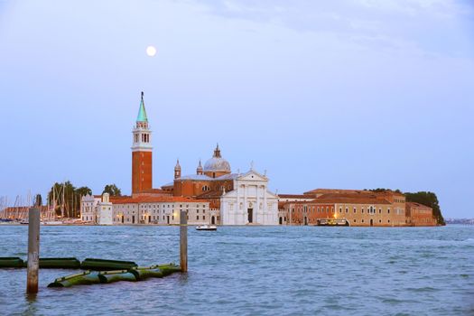 Night scene in Venice. View on San Giorgio Maggiore.