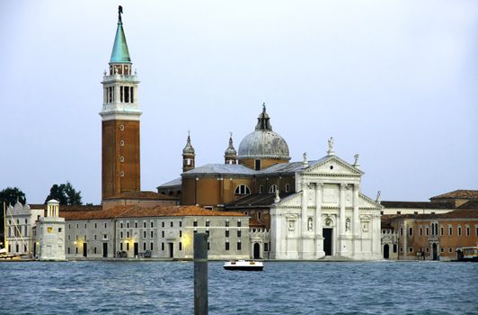 Night scene in Venecia. View on San Giorgio Maggiore.