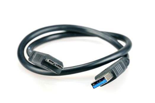 USB 3.0 cable with type A and Micro-B type connector