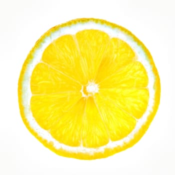 A slice of lemon x-rayed.