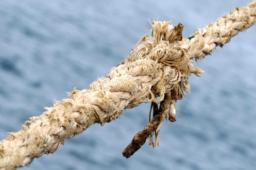 A Naval Rope on a Pier, in Canary Islands, Spain