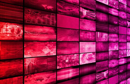 Technology Background as a Digital Abstract Art