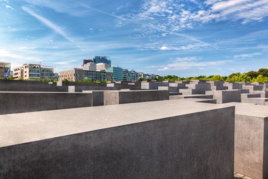 The Holocaust Memorial, Berlin, Germany. Memorial to the Murdered Jews of Europe