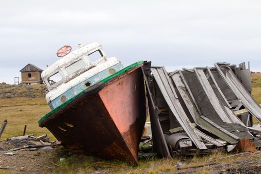 dump in the north, mountains of not taken out garbage