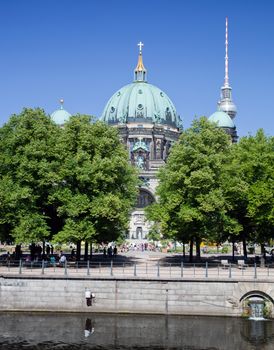 Berlin Cathedral. German Berliner Dom. A famous landmark on the Museum Island in Mitte, Berlin, Germany.