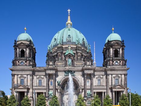 Berlin Cathedral. German Berliner Dom. A famous landmark on the Museum Island in Mitte, Berlin, Germany.