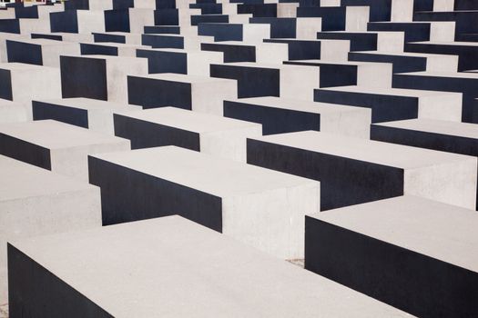 Memorial to the Murdered Jews of Europe. The Holocaust Memorial in Berlin, Germany