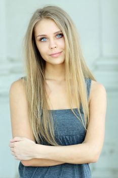 Beautiful young woman. Outdoor portrait