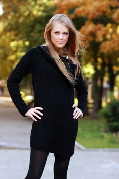 Beautiful young woman. Outdoor portrait