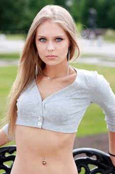 Beautiful young woman. Outdoor portrait