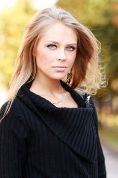 Beautiful young woman. Outdoor portrait