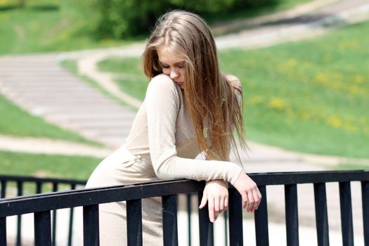 Beautiful young woman. Outdoor portrait