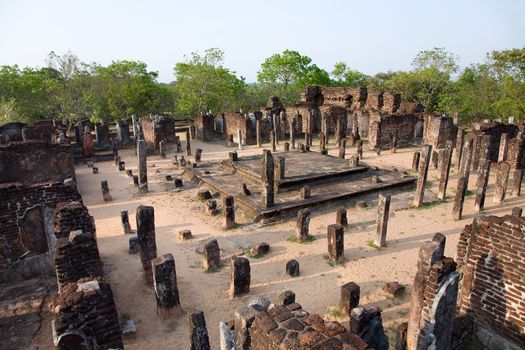 ancient  temple in Polonnaruwa- medieval capital of Ceylon,  Sri Lanka