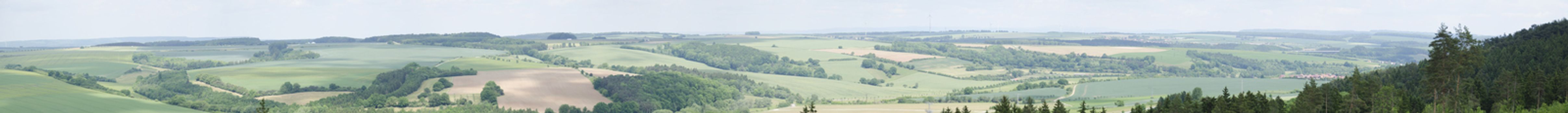 Landscape in the central part of Germany, Eichsfeld 