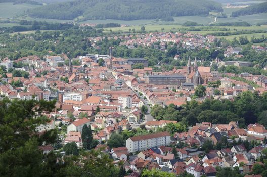 Panorama of Heilbad Heiligenstadt in Thuringia, Germany