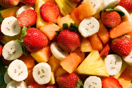 Fresh mixed fruit salad . Wholesome food. 